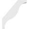 Ekena Millwork 3 1/2-in. W x 24-in. D x 28-in. H Funston Architectural Grade PVC Knee Brace BRCP035X24X28FST - alternate 3